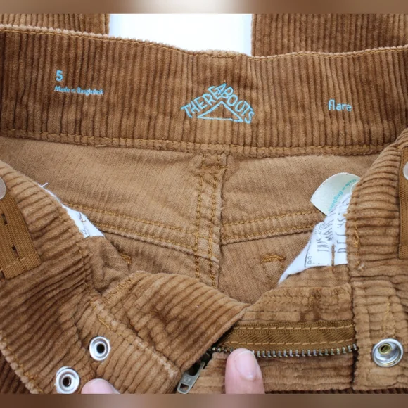 Girls Thereabouts Flare Corduroy Pants – Size 5 - Picture 3 of 3